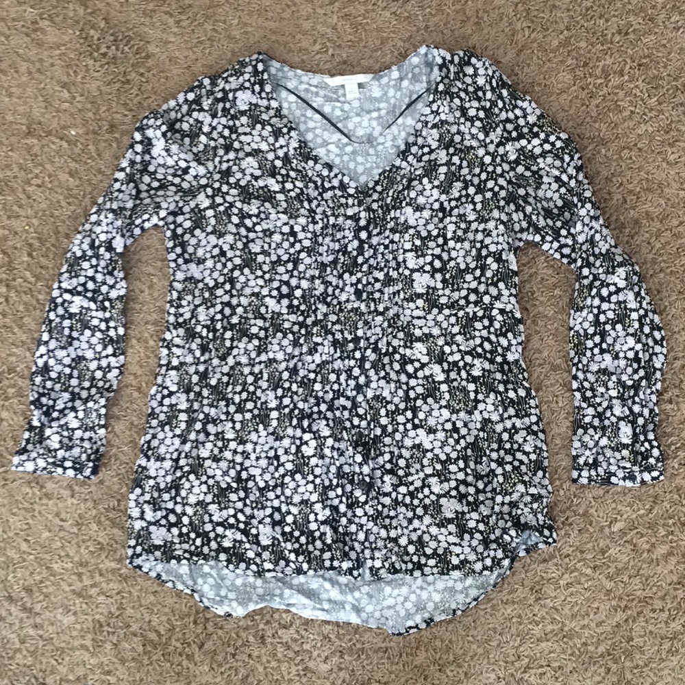 Lauren Conrad flowered blouse
